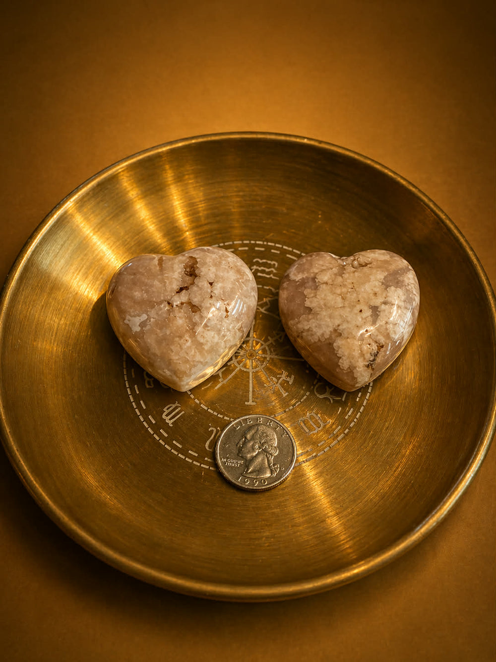 Flower Agate Heart intuitively pick