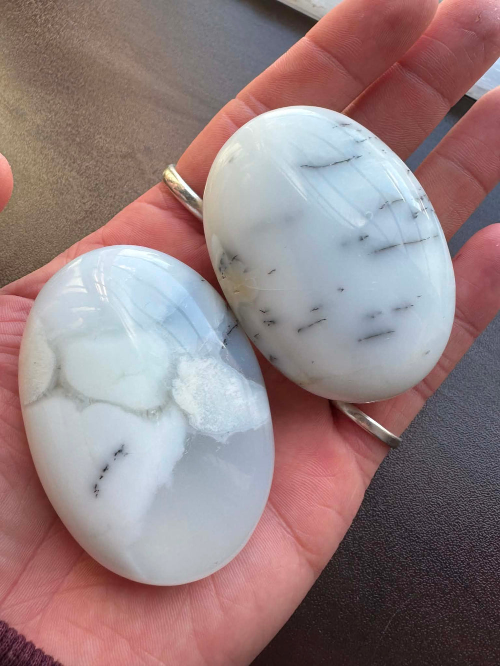 Dendritic Agate Palm Stone intuitively pick