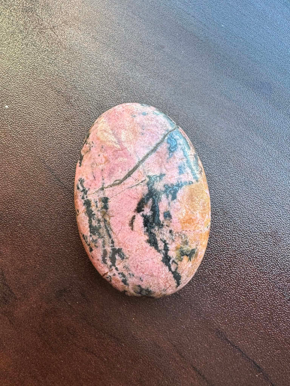 Rhodonite Palm Stone