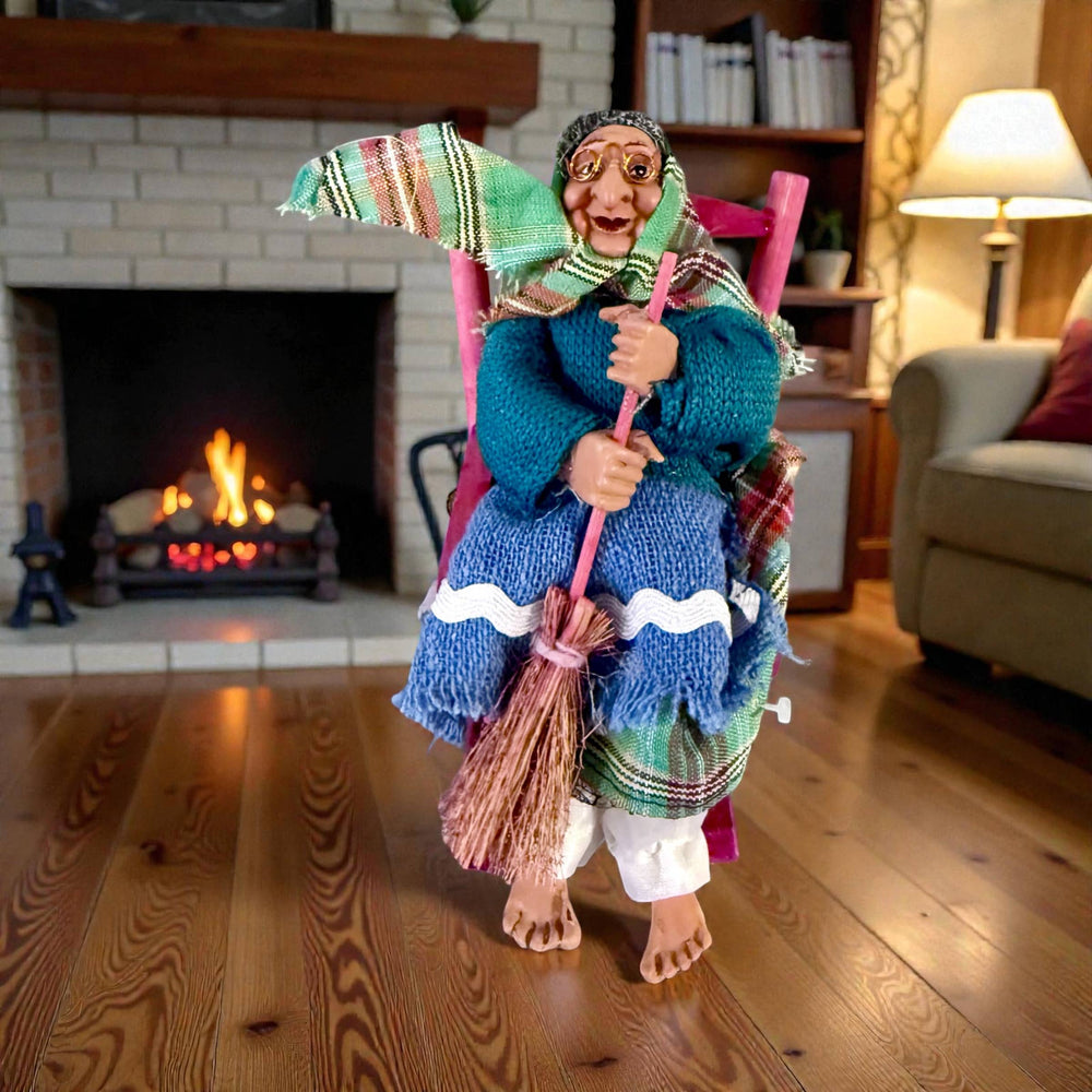 Kitchen Witch Doll Irma green