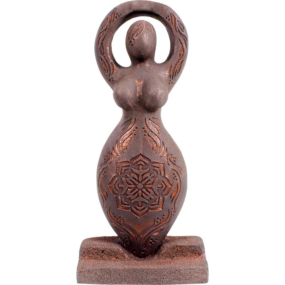 Gypsum Statue-Lotus Goddess-5.5"H