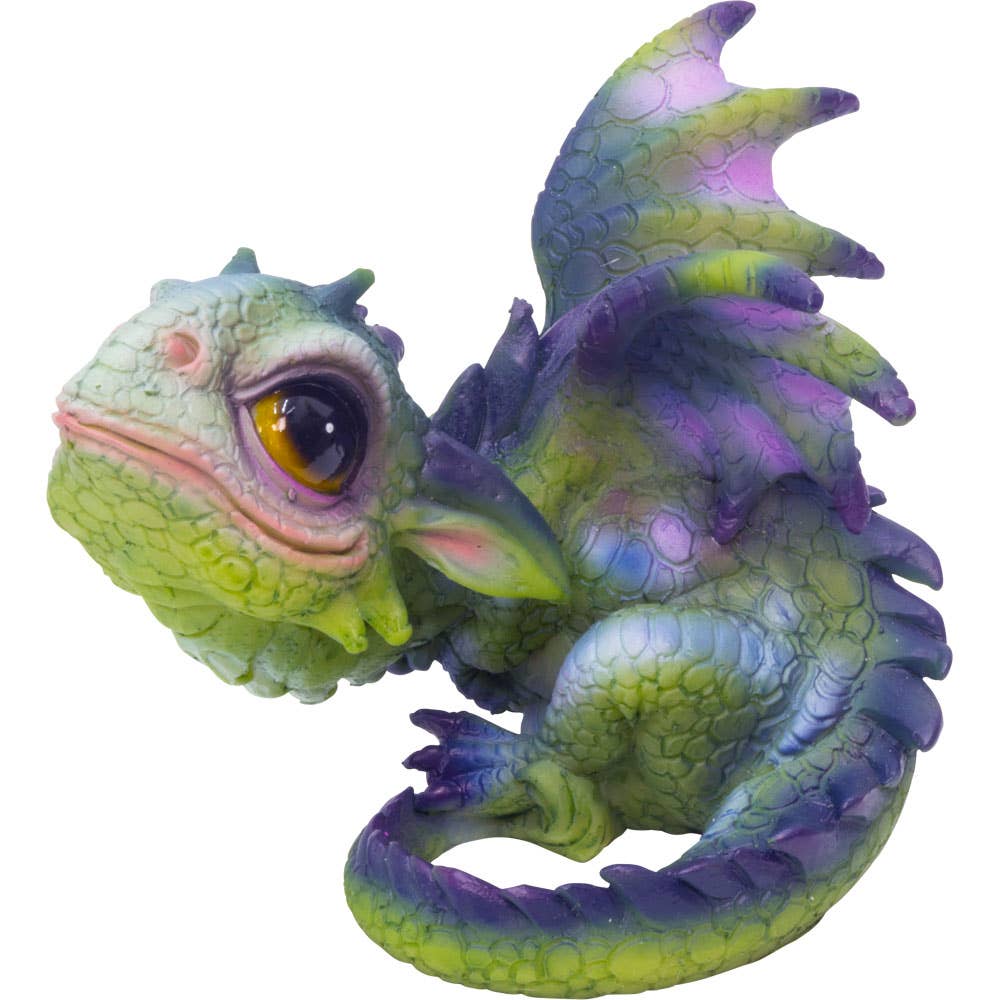 Resin Baby Dragon Figurine-Playing 2.5"H