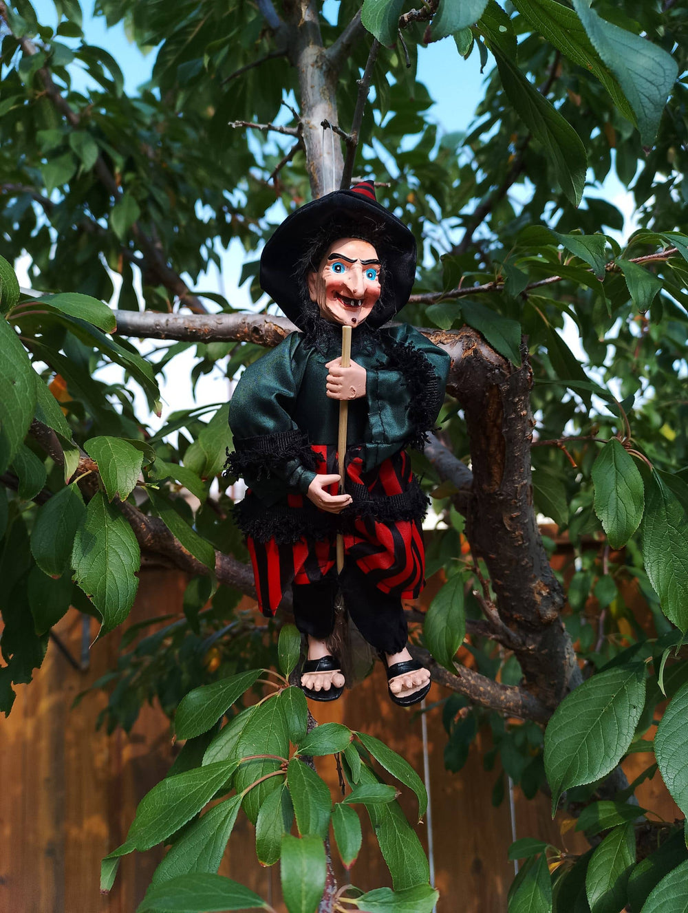 Kitchen Witch Doll Farina green