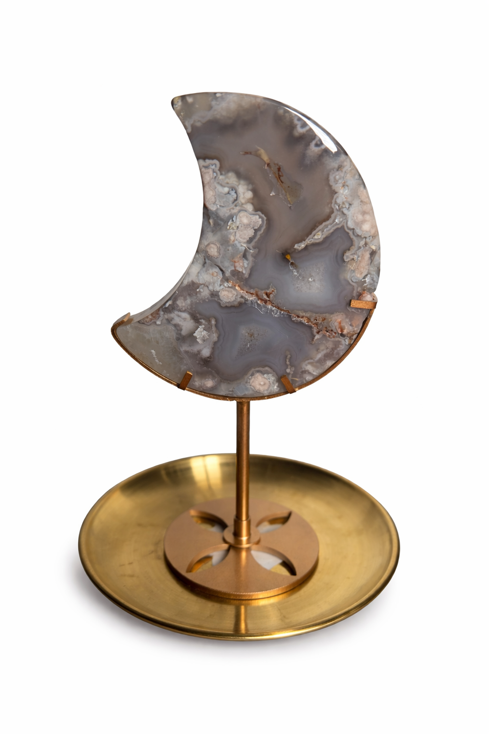 Flower Agate Moon H