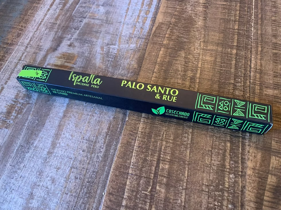 Ispalla Organic Palo Santo  Rue Incense Stick