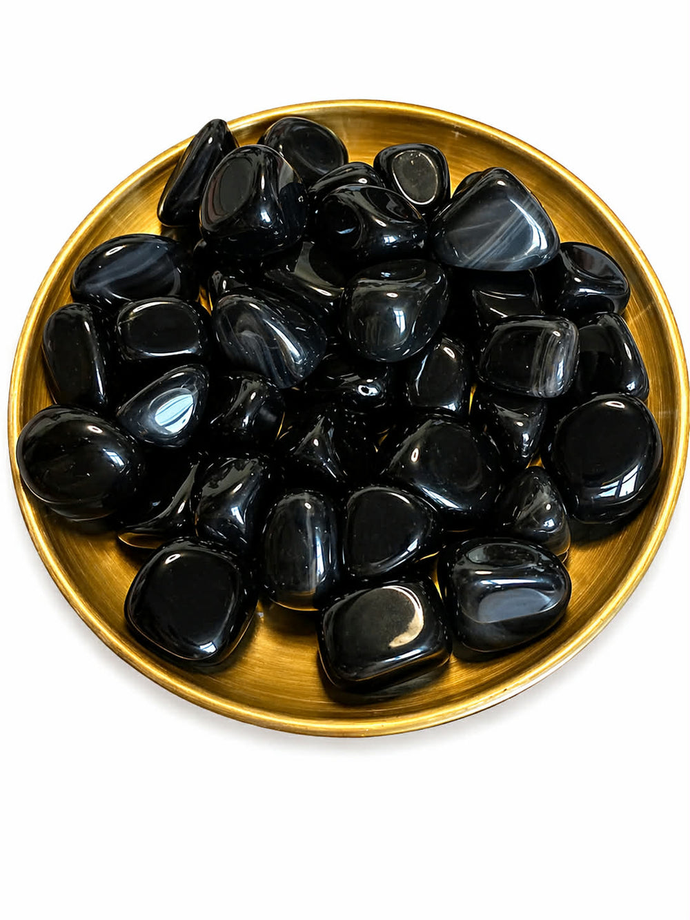 Black Obsidian-Tumbled Stone intuitively pick