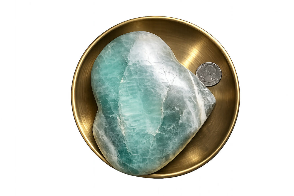 fluorite heart from Madagascar