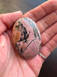 Rhodonite Palm Stone