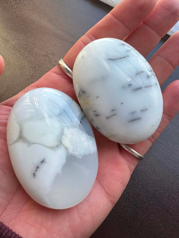 Dendritic Agate Palm Stone intuitively pick