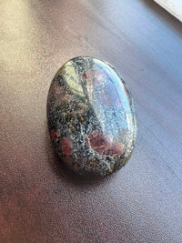 Garnet In Matrix Palm Stone