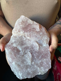 Large Raw Rose Quartz