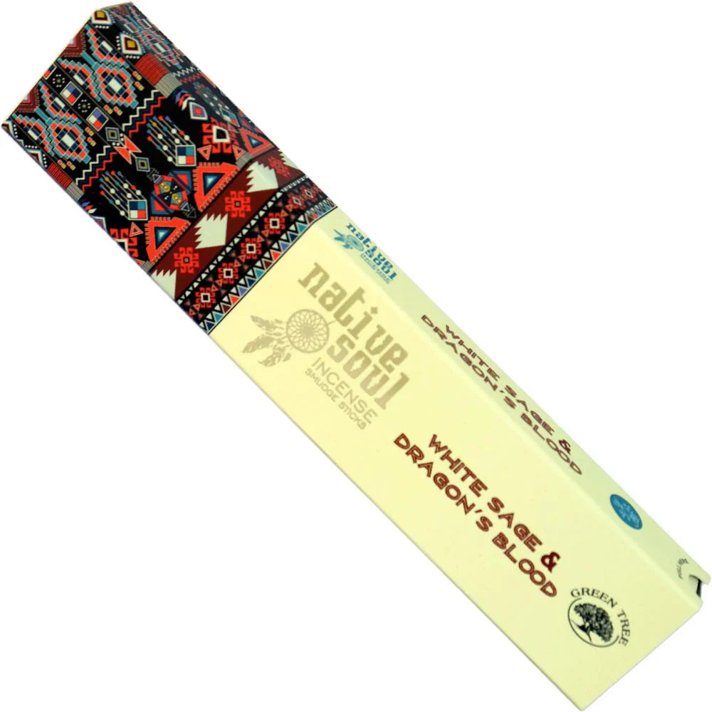 Green Tree Native Soul Incense White Sage & Dragon's Blood