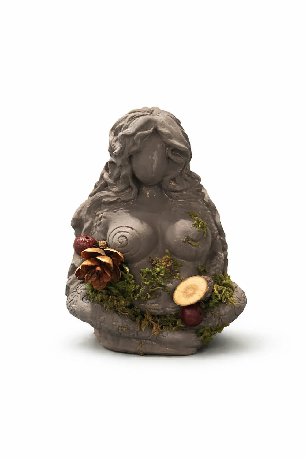 Gypsum Figurine - Mother Earth Goddess - 3.5"H.