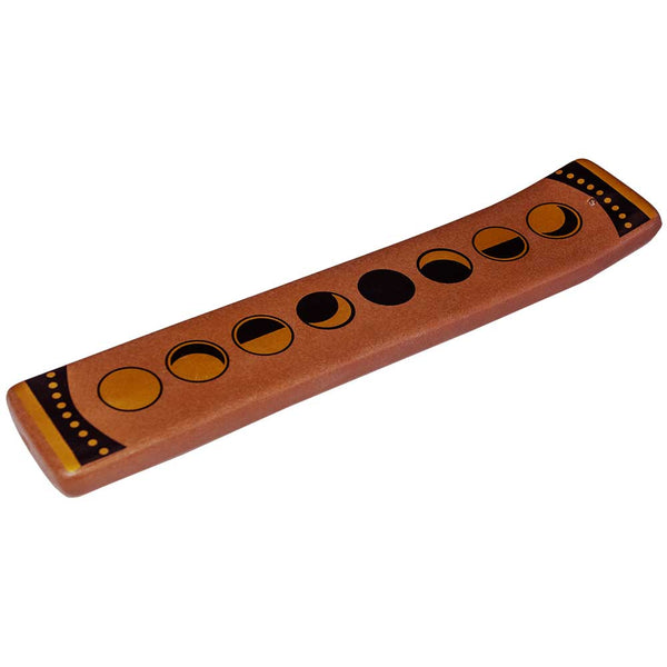 Ceramic Incense Holder-Moon Phases 2"X9.5"