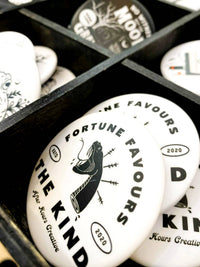 Fortune Favours the Kind - Snake - Matte Button Pin