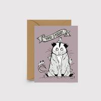 Opossum Mama Card