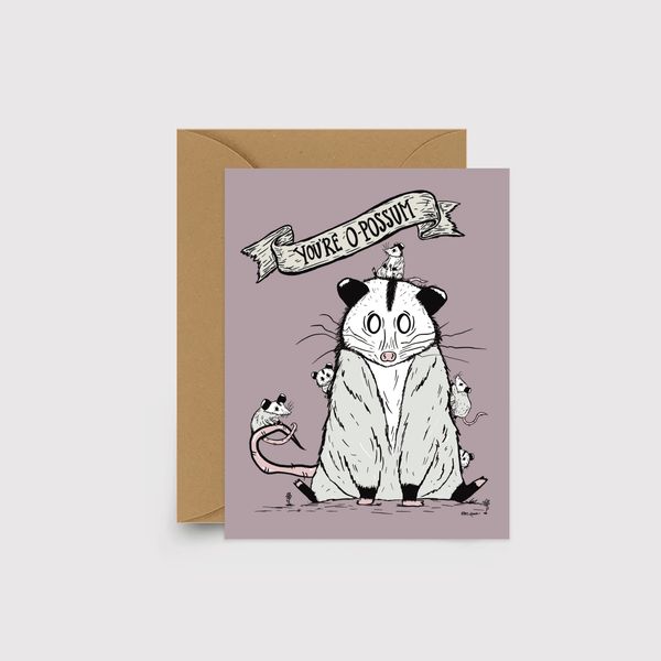 Opossum Mama Card
