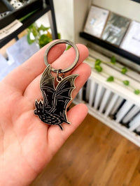 Bat Hard Enamel Keychain