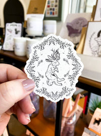 Jackalope - Floral Sticker: Yes