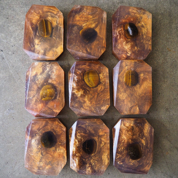 Copper Warrior – Crystal-Infused Handmade Bath Bomb | Strength & Energy