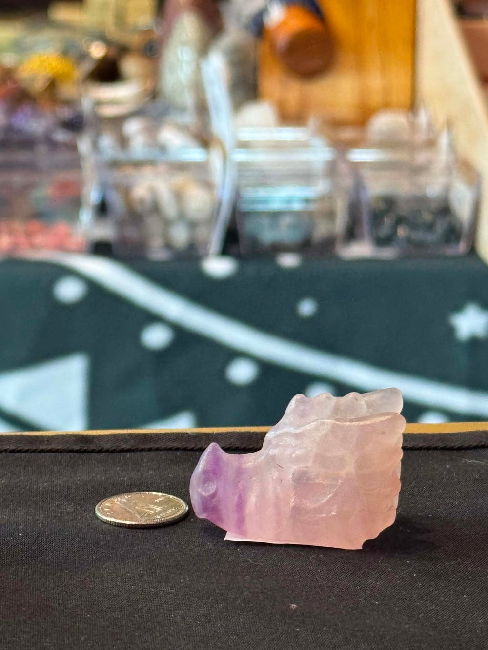 Fluorite Dragon Skull