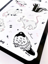 Big City Familiars Sticker Sheet