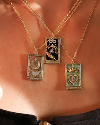 Tarot Card Necklace- Magician- 14K Gold stainless steel: Magician