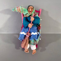 Kitchen Witch Doll Irma green