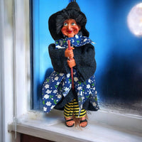 Kitchen Witch Doll Johanna blue