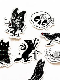 Late Night Wolf Sticker: No