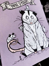 Opossum Mama Card