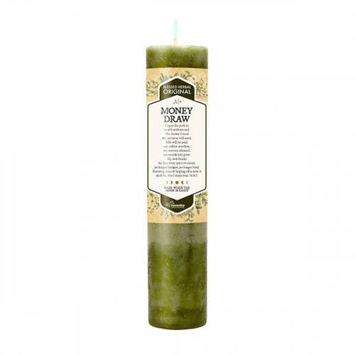 Candle Blessed Herbal Money Draw (Coventry Creations)