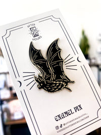 Bat Hard Enamel Pin