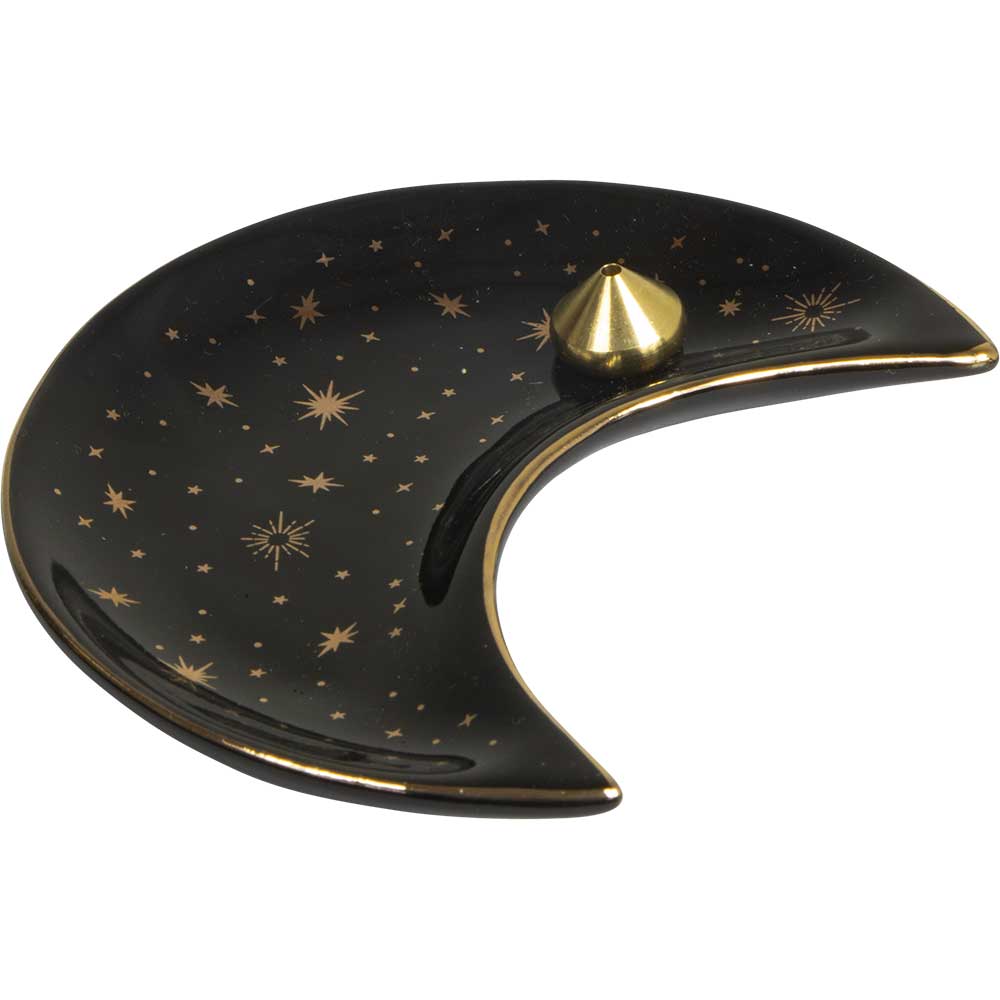 Ceramic-Incense Burner-Moon 3.5"L