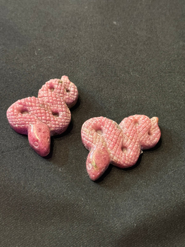 Rhodonite Snake