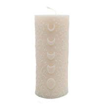 MOON PHASES CANDLE | PILLAR: White