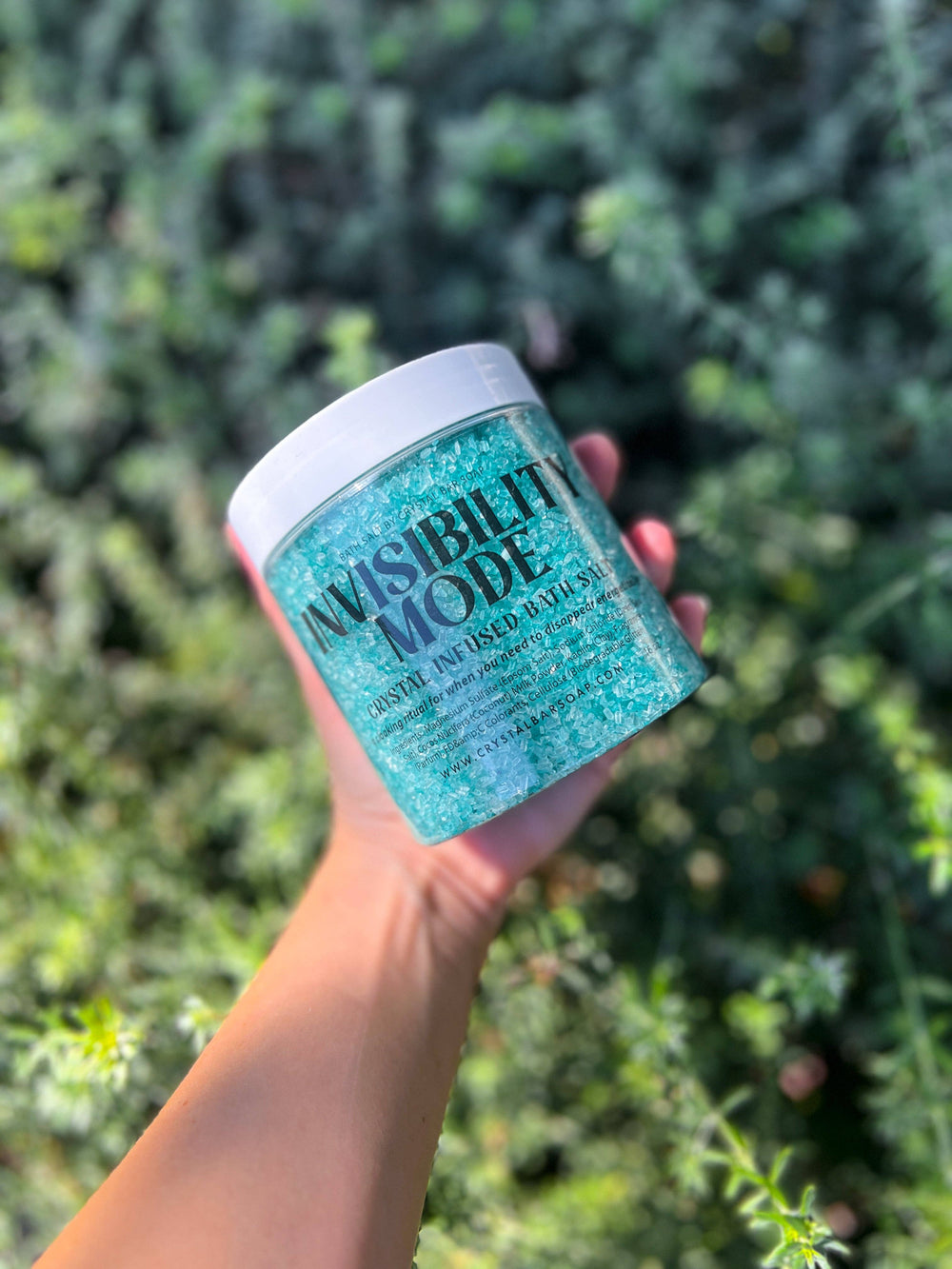 INVISIBILITY MODE 16 oz Crystal Infused Mineral Soaking Salt