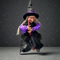 Kitchen Witch Doll Trudy purple
