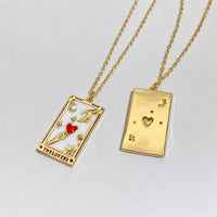 Tarot Card Necklace- Magician- 14K Gold stainless steel: Magician