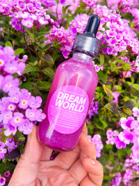 Dream World - 2 oz Bath & Body Oil (Crystal-Infused): Standard 2 oz