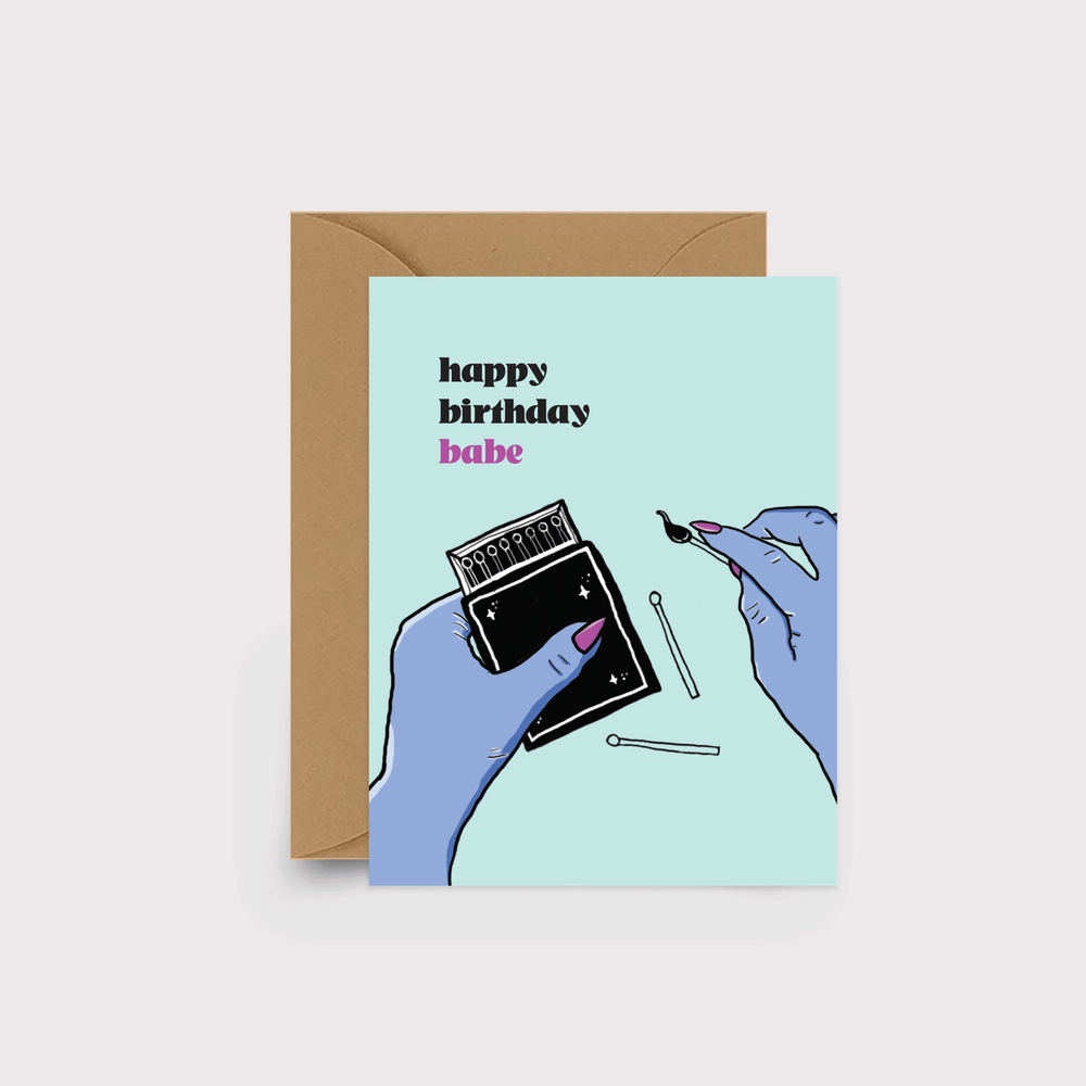 Happy Birthday Babe Card