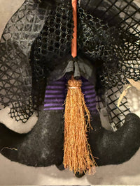 Kitchen Witch Doll Trudy purple
