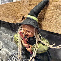Kitchen Witch Doll Trudy green