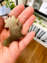 Raccoon Hard Enamel Keychain