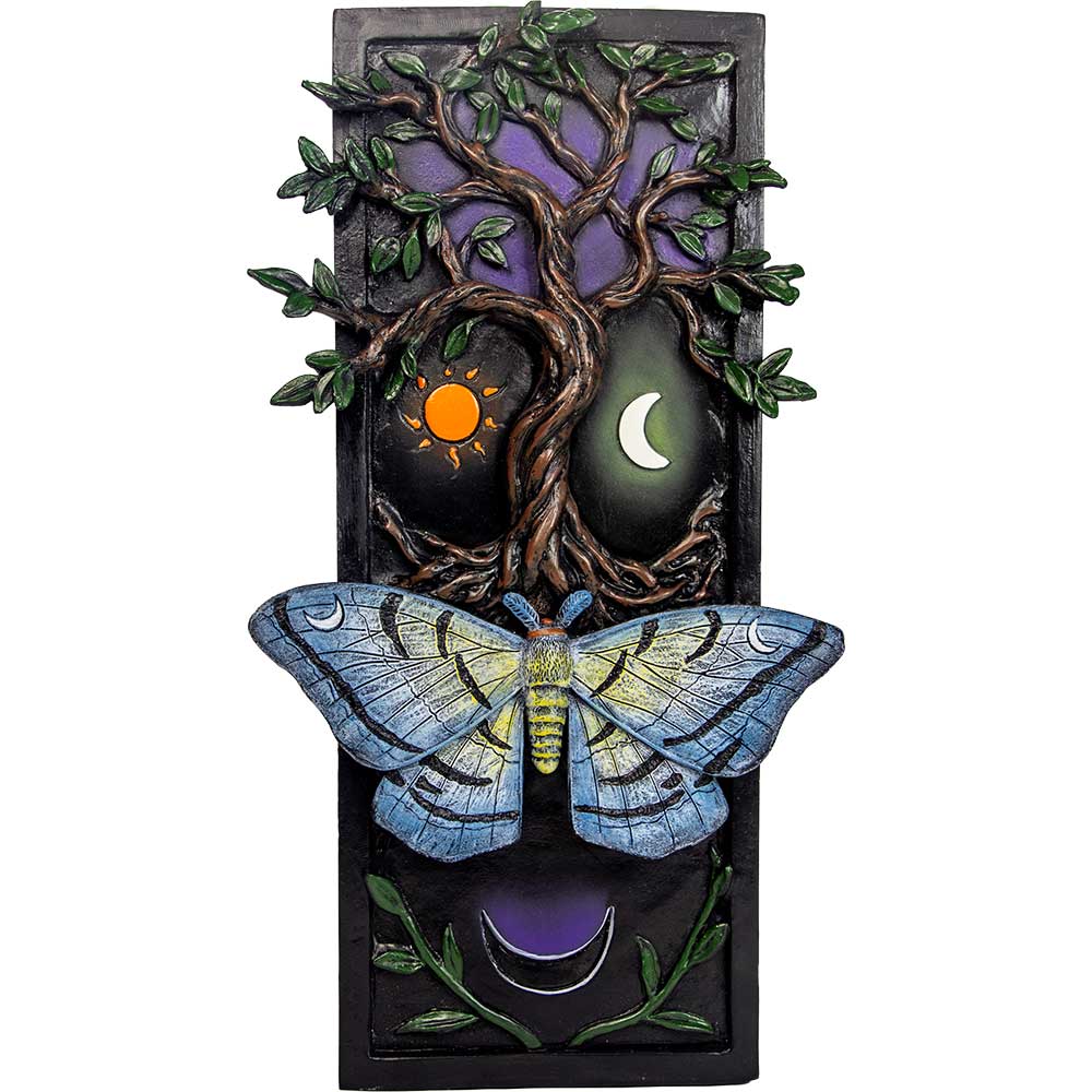 Polyresin Bookshelf Decor-Tree Of Life & Butterfly