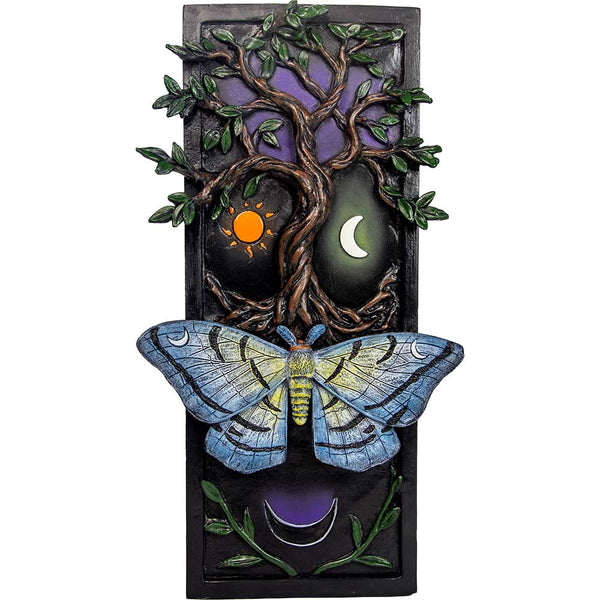 Polyresin Bookshelf Decor-Tree Of Life & Butterfly