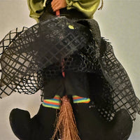 Kitchen Witch Doll Trudy green