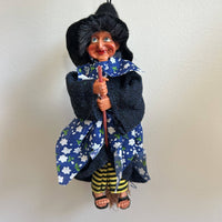 Kitchen Witch Doll Johanna blue