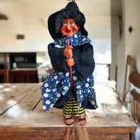 Kitchen Witch Doll Johanna blue