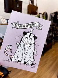 Opossum Mama Card